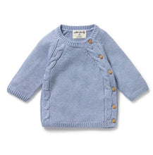 Load image into Gallery viewer, Wilson &amp; Frenchy - Blue Speckle Organic Knitted Kimono Cardigan
