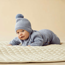 Load image into Gallery viewer, Wilson &amp; Frenchy - Blue Speckle Organic Knitted Kimono Cardigan
