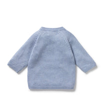 Load image into Gallery viewer, Wilson &amp; Frenchy - Blue Speckle Organic Knitted Kimono Cardigan
