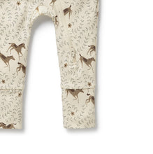 Load image into Gallery viewer, Wilson &amp; Frenchy - Organic Onesie Zipsuit with Feet Trixie Horse
