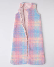 Load image into Gallery viewer, Kip &amp; Co - Pastel Dreams Tartan Sherpa Sleep Bag
