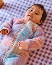 Load image into Gallery viewer, Kip &amp; Co - Pastel Dreams Tartan Sherpa Long Sleeve Romper
