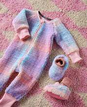 Load image into Gallery viewer, Kip &amp; Co - Pastel Dreams Tartan Sherpa Long Sleeve Romper
