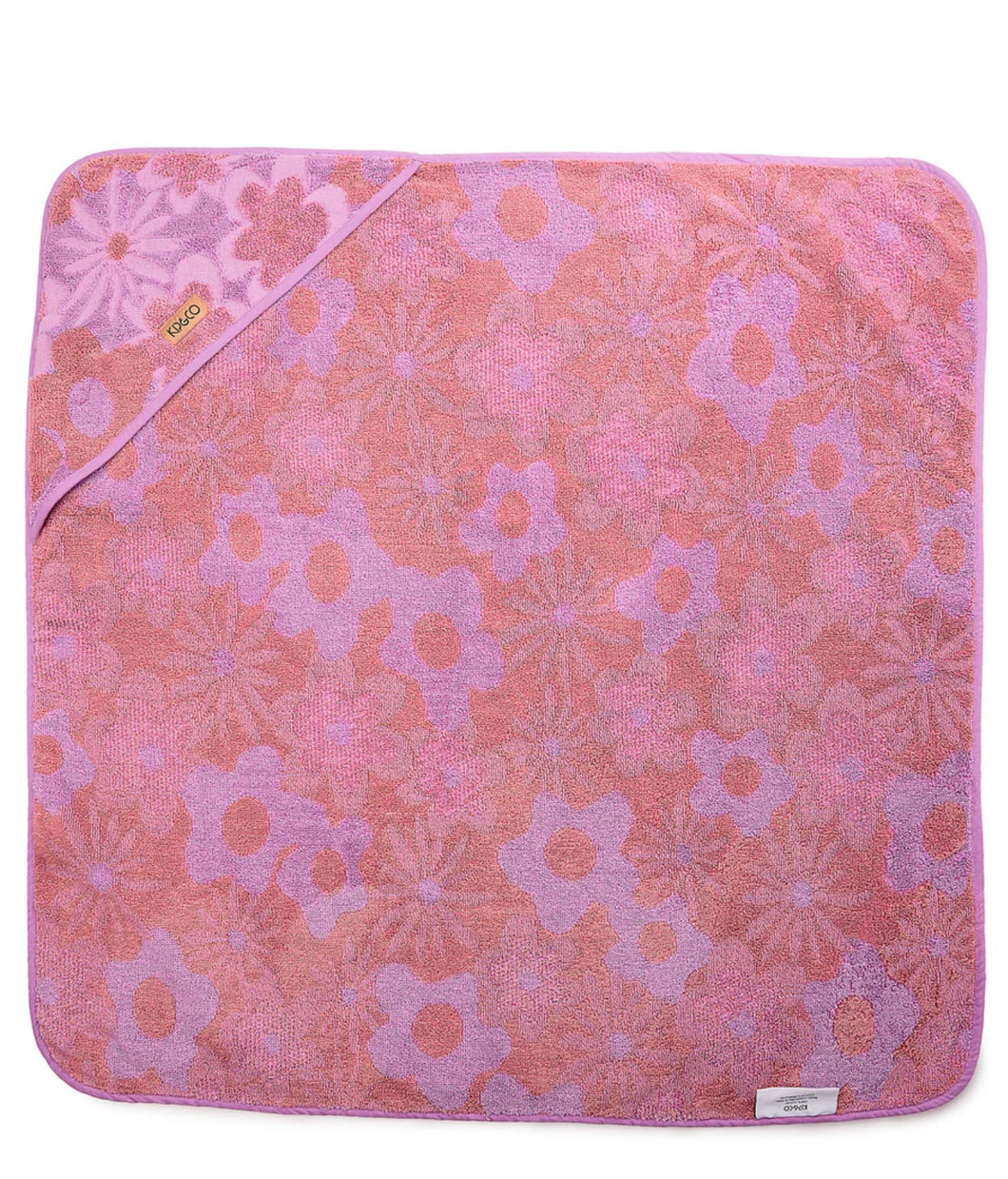 Kip & Co - Peach Fleur Terry Baby Towel