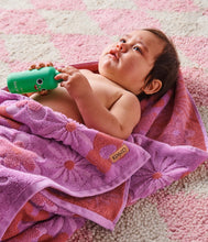 Load image into Gallery viewer, Kip &amp; Co - Peach Fleur Terry Baby Towel
