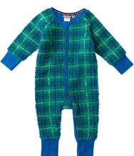 Load image into Gallery viewer, Kip &amp; Co - Wilderness Tartan Sherpa Long Sleeve Zip Romper
