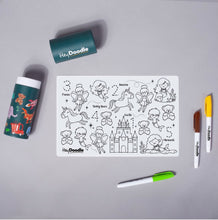 Load image into Gallery viewer, Hey Doodle - Reusable Marker MINI Placemats
