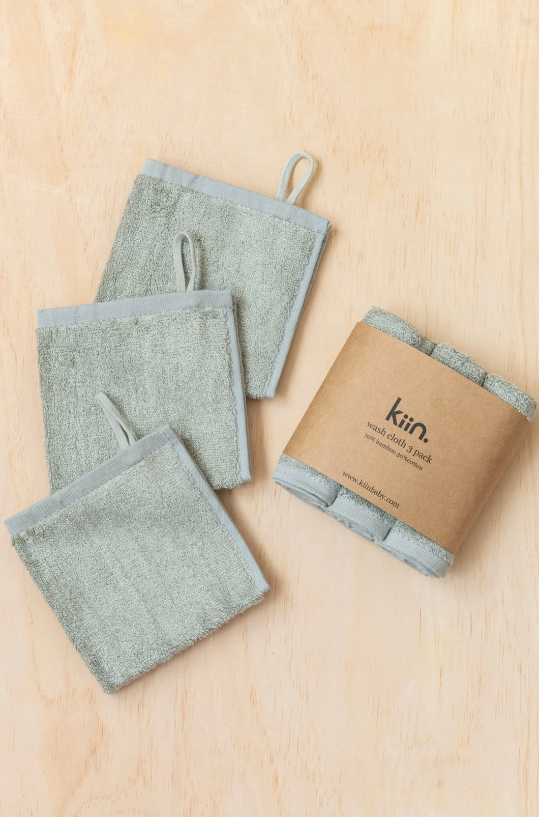 KIIN - Wash Cloth 3 pack