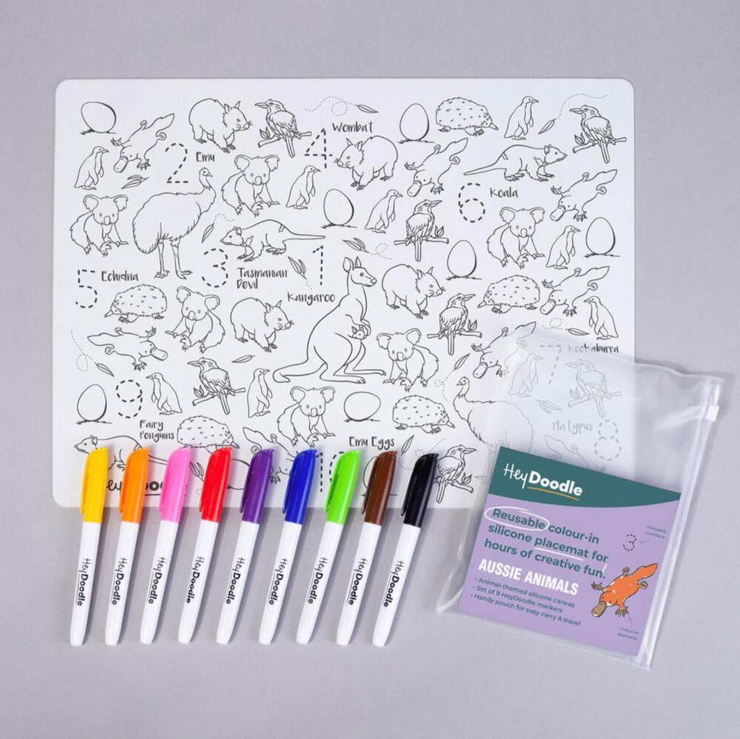 Hey Doodle - Assorted Reusable Marker Placemats