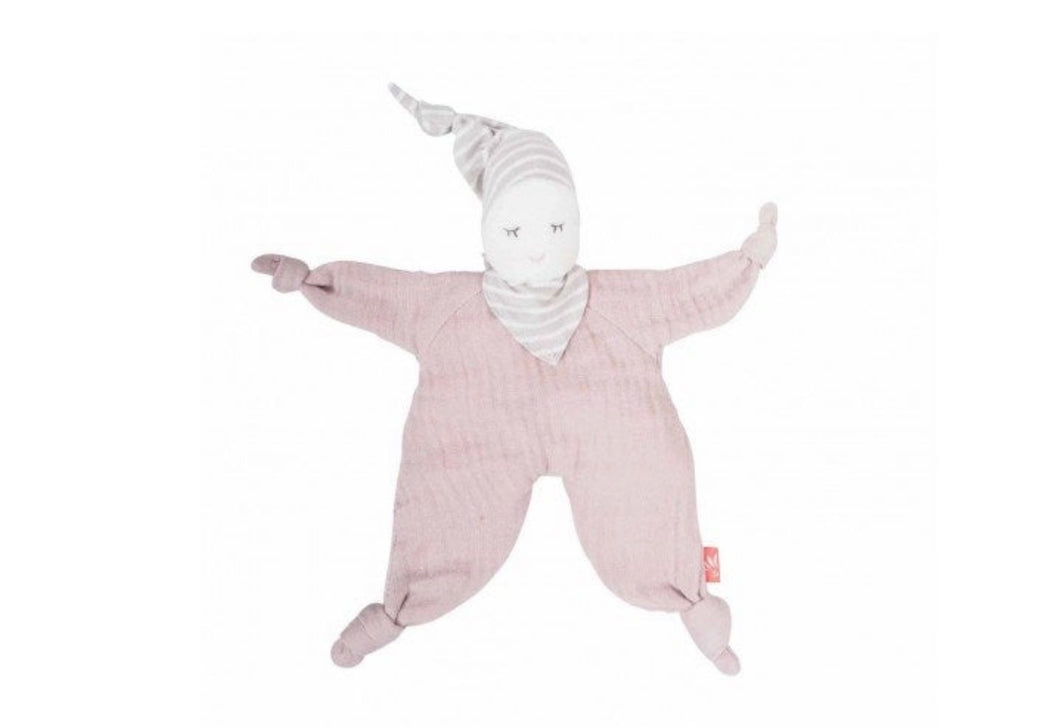 Kikadu Organic Baby Soft Doll Pale Rose